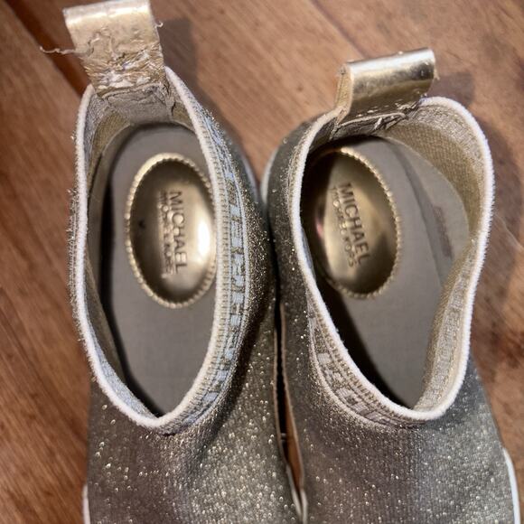 Michael Kors Grover Slip On Sneakers Metallic Gold Shoes Women’s Size 6.5 EUC - Picture 5 of 9